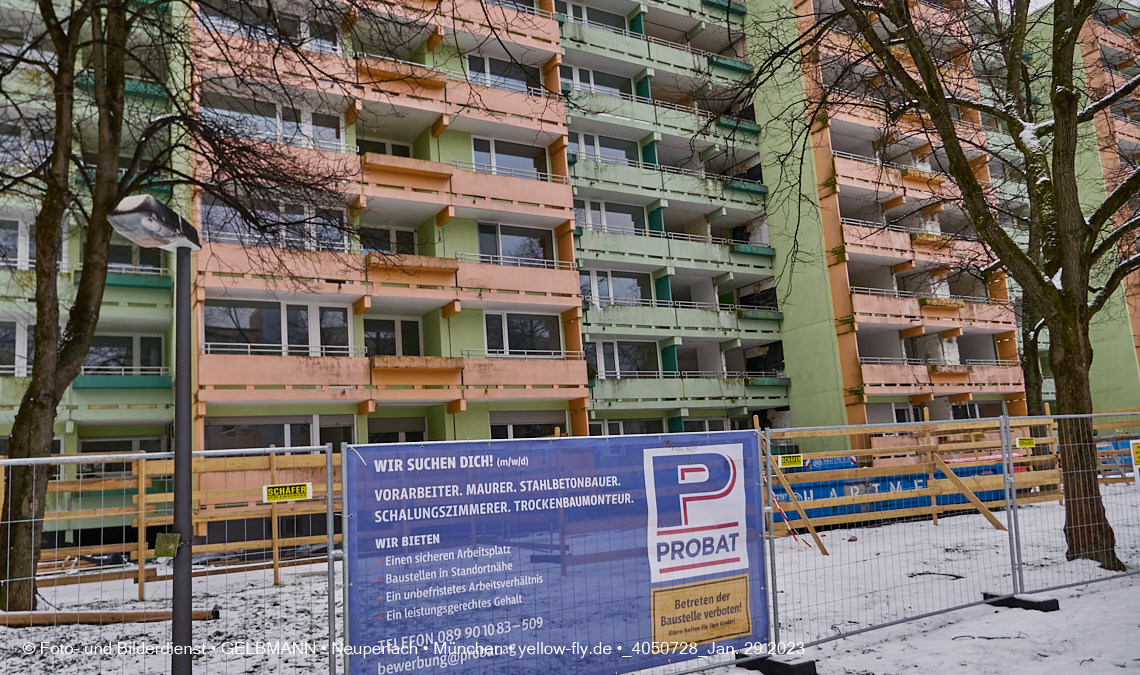29.01.2023 - Sanierung Kurt-Eisner-Straße in Neuperlach